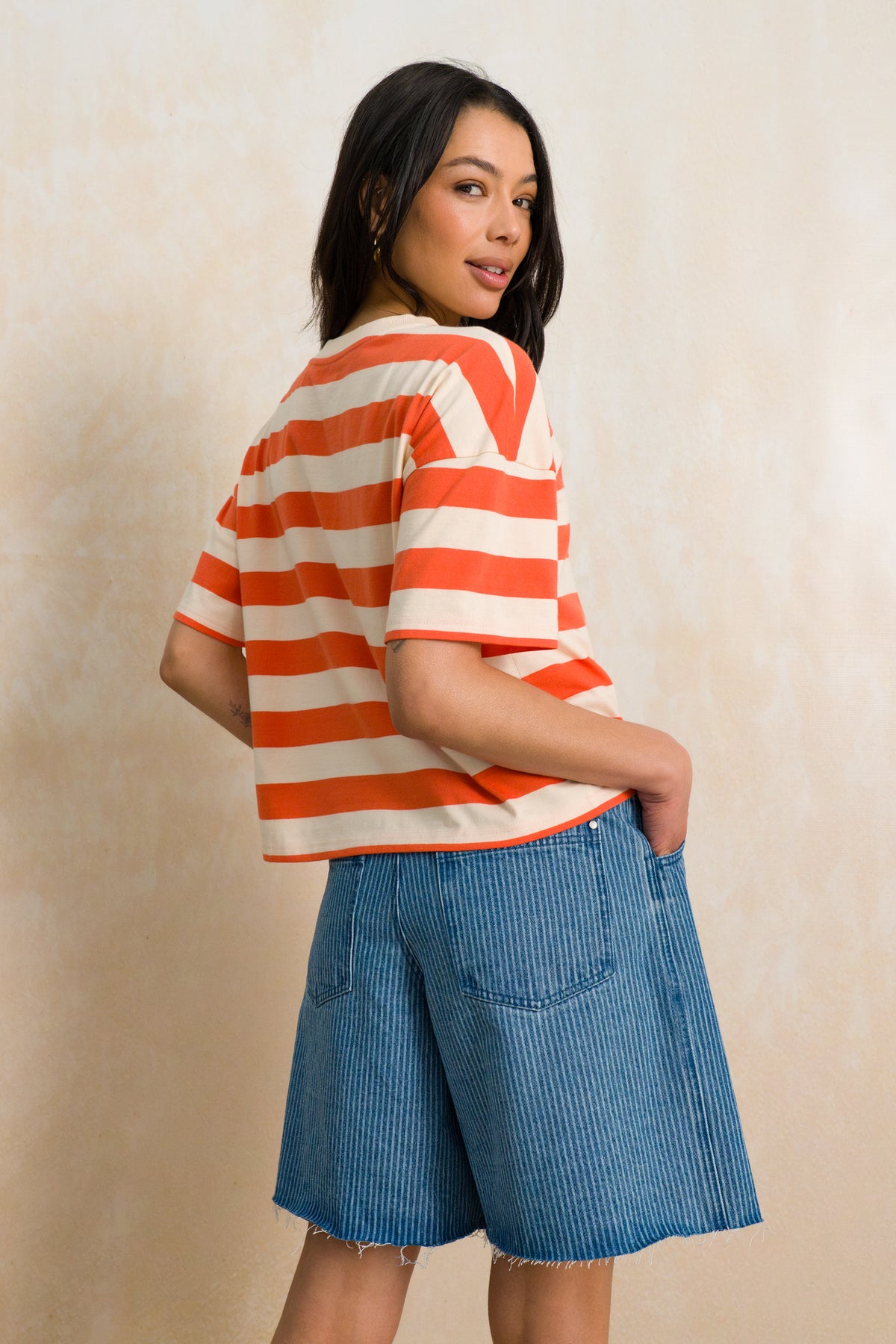 Striped Boxy T-Shirt