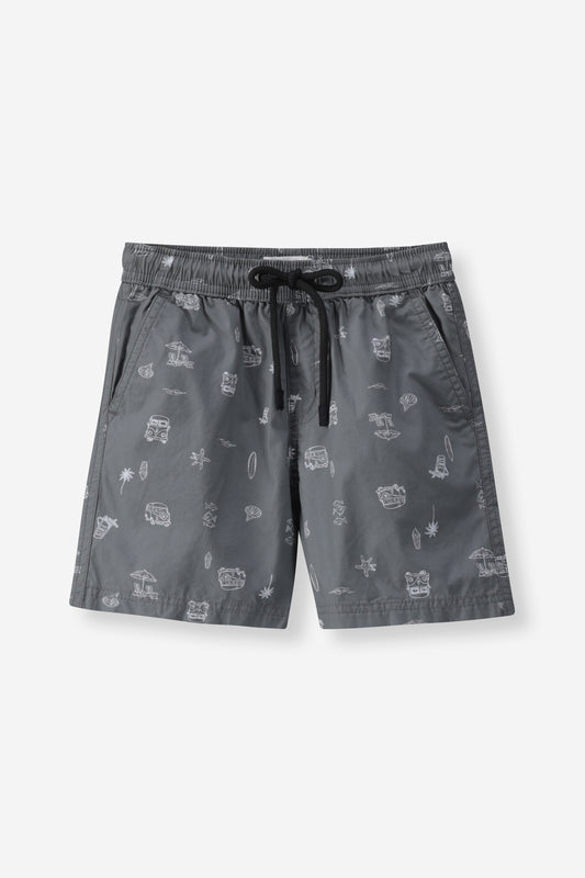 Boys Iconography Pool Shorts