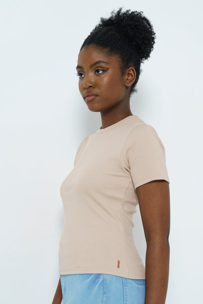 Fitted Rib T-Shirt