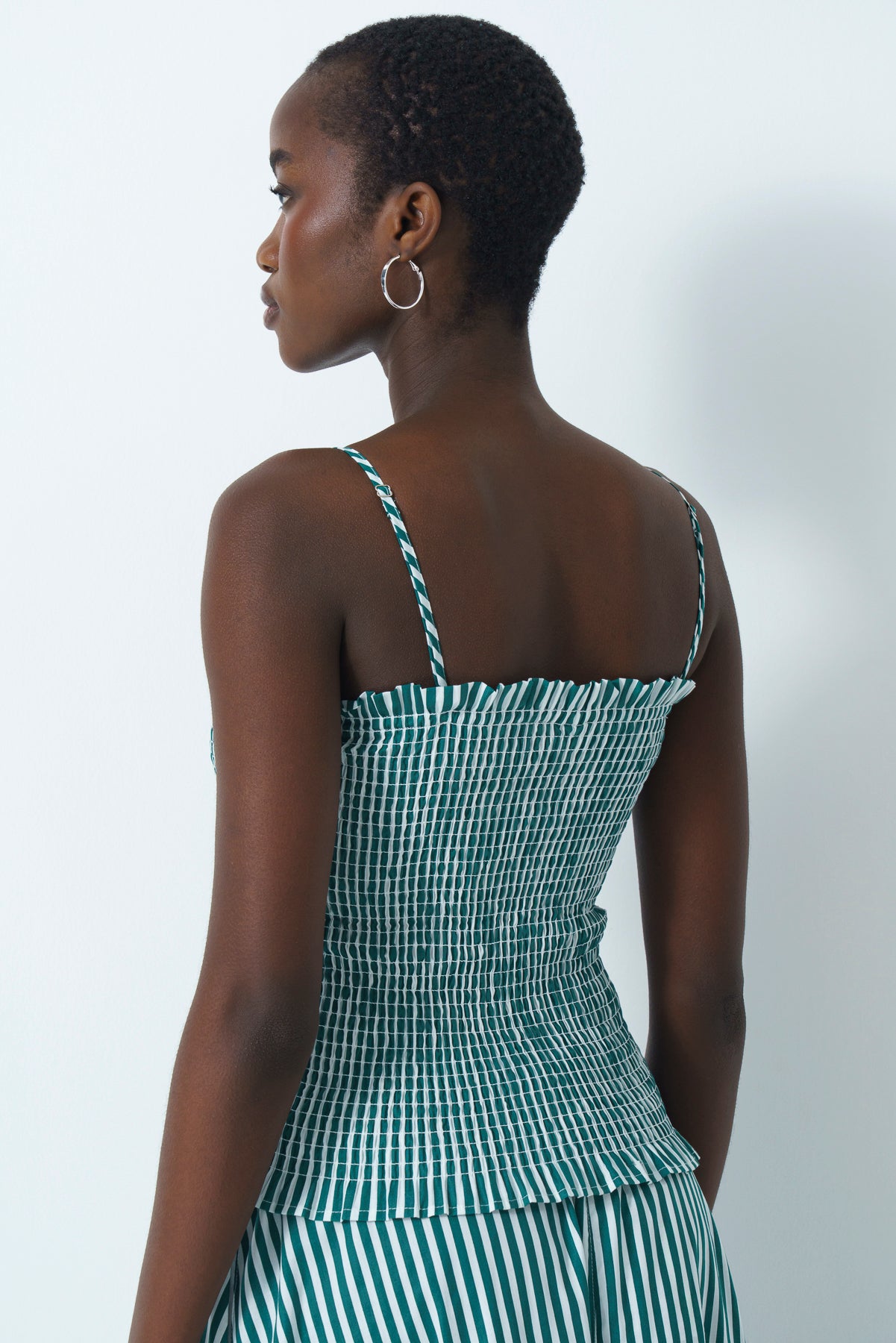 Bandeau Shirred Top