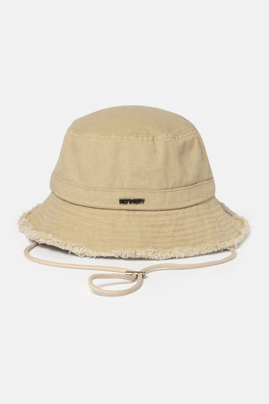 Raw Edge Bucket Hat