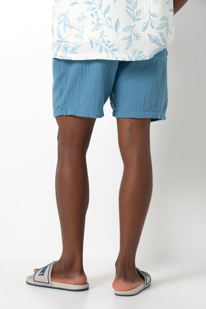 Pull On Shorts Blue