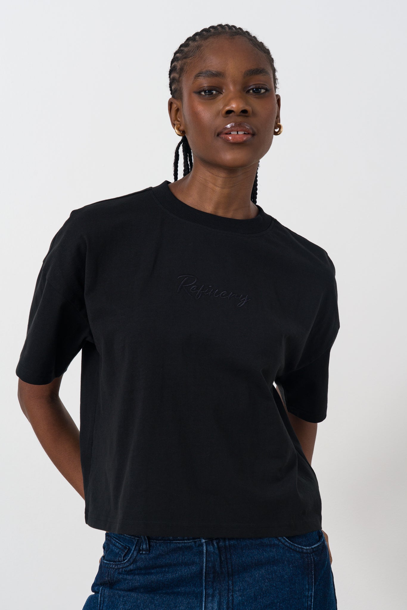 Boxy branded tee
