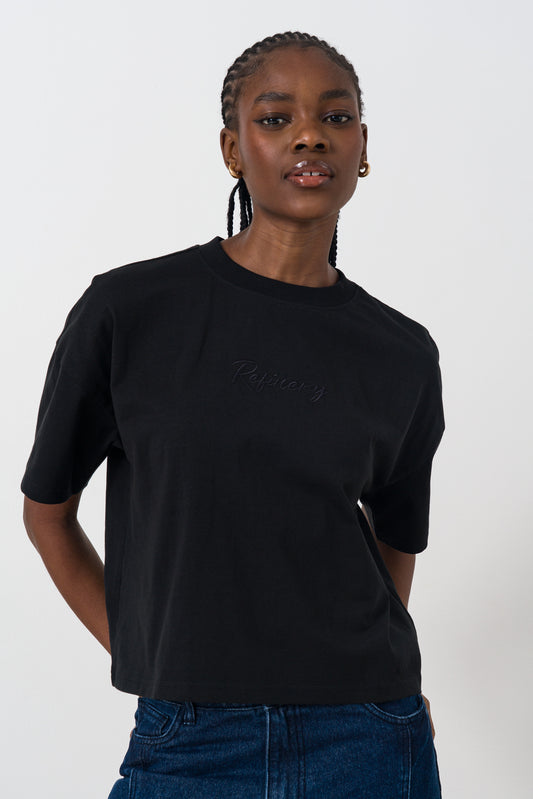Boxy branded tee