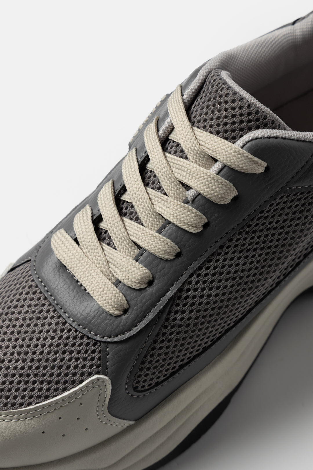 Mesh Panel Platform Sneakers