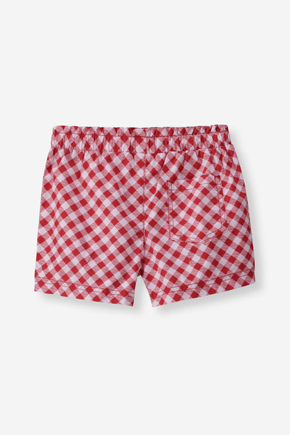 Girls Gingham Poplin Shorts