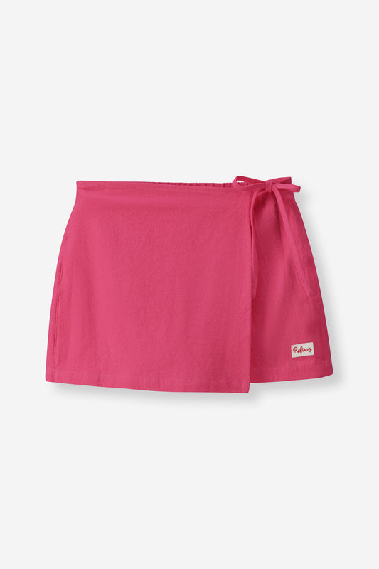 Girls Mock Wrap Skort