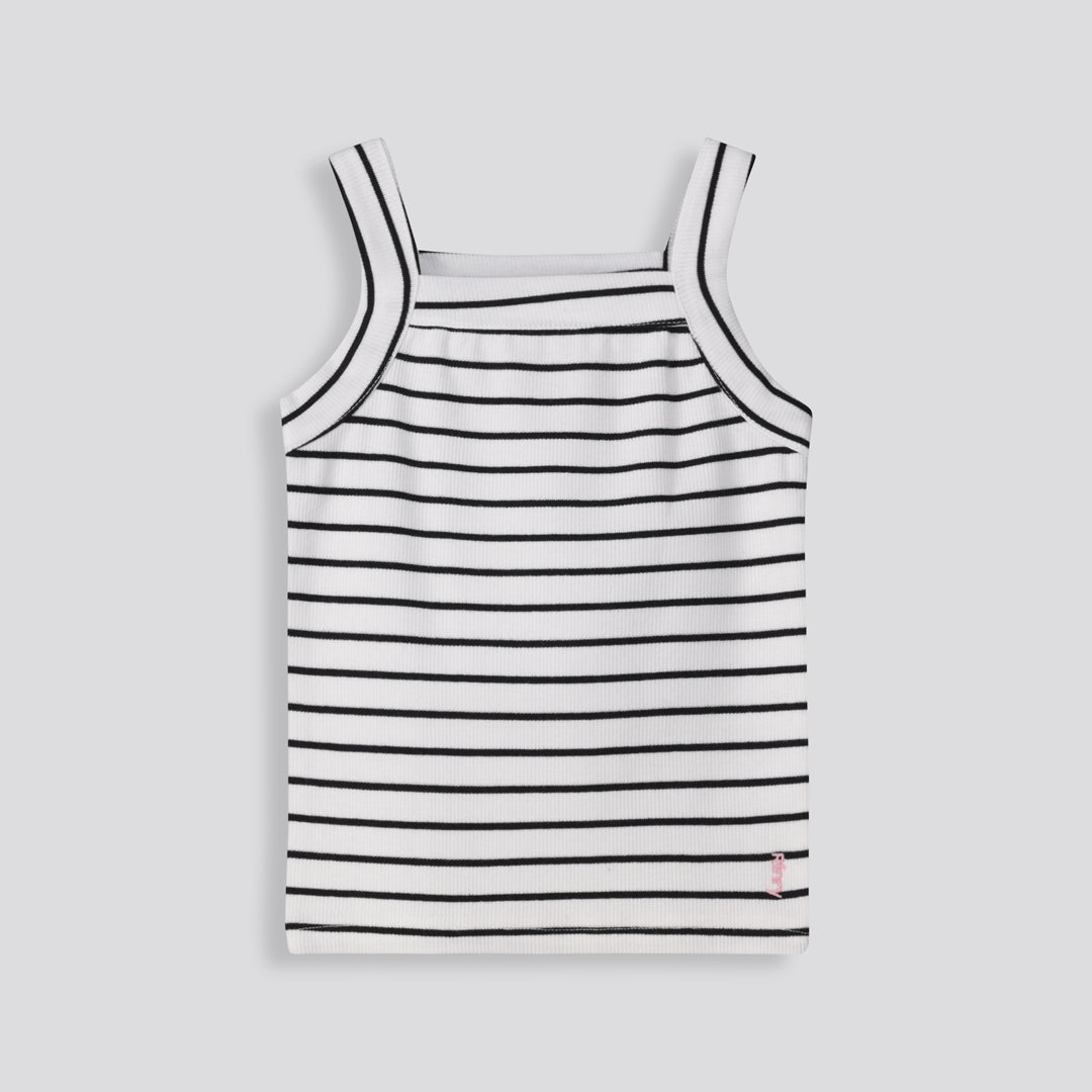 Girls Stripe Ribbed Tank