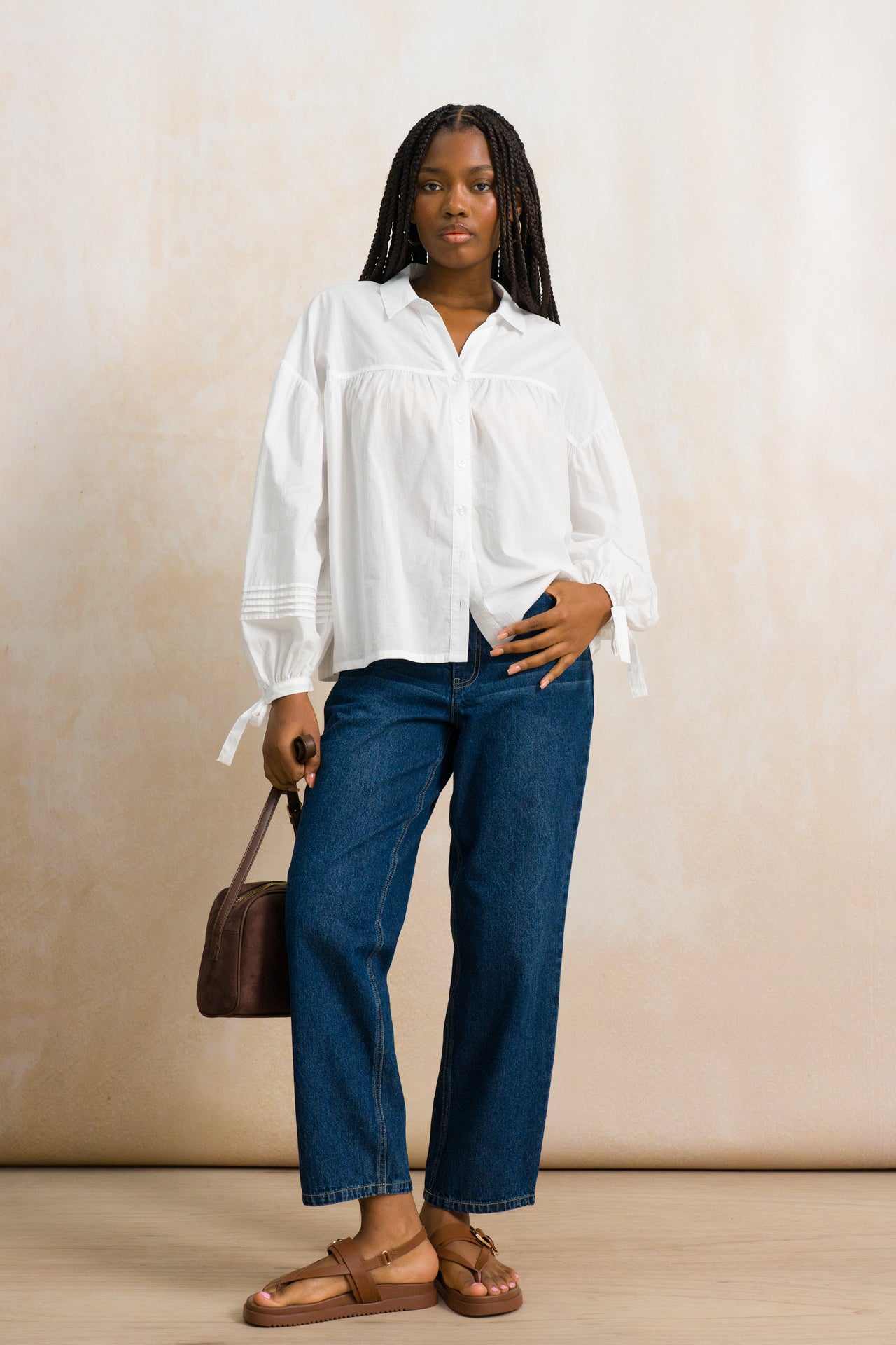 Straight Leg Elasticated Jeans