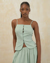 Strappy Button Vest