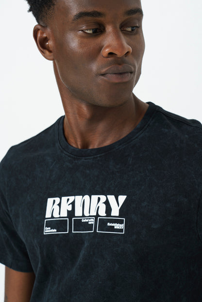 Statement Branded T-Shirt - Black