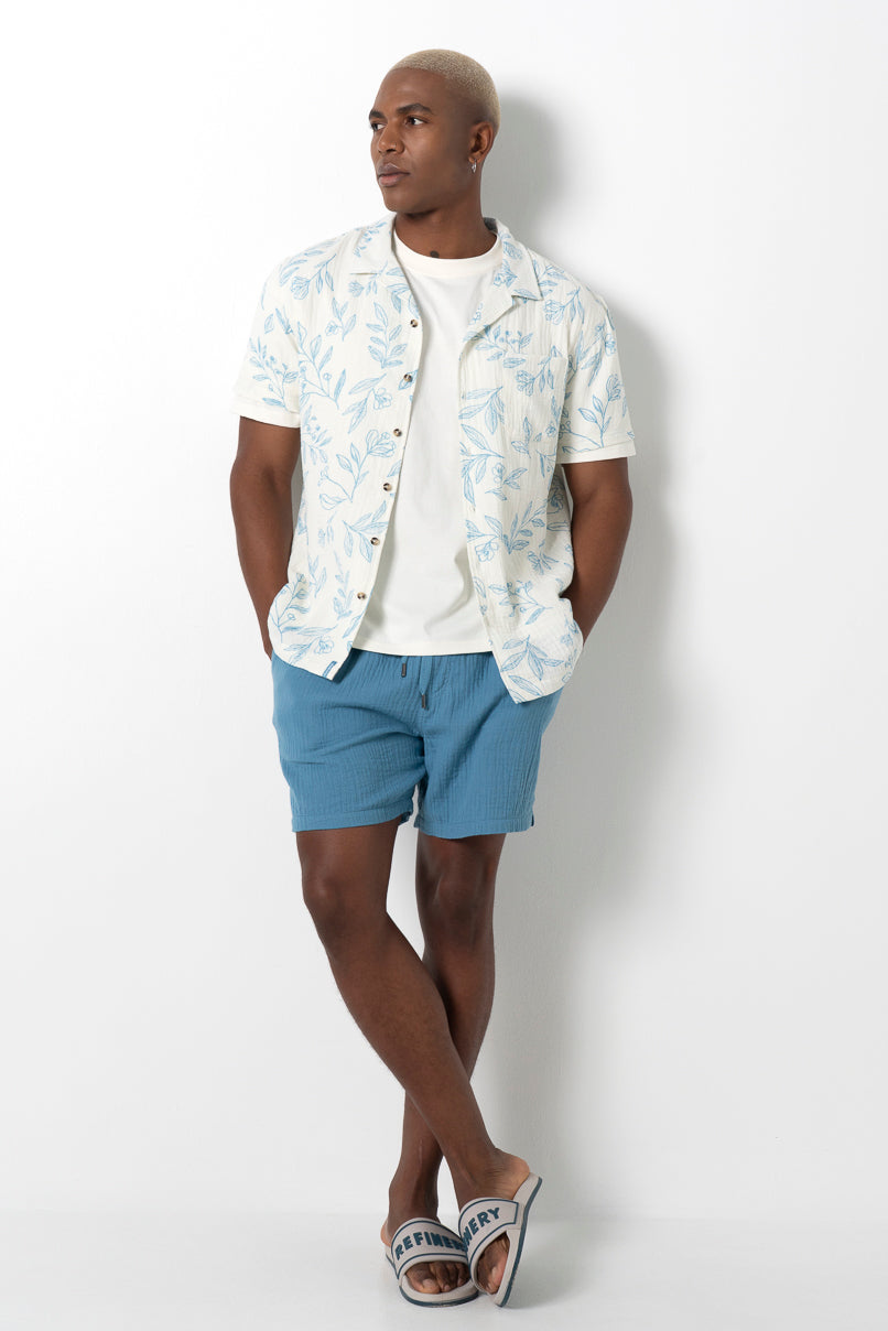 Pull On Shorts Blue