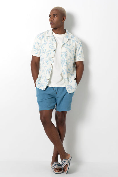 Pull On Shorts Blue