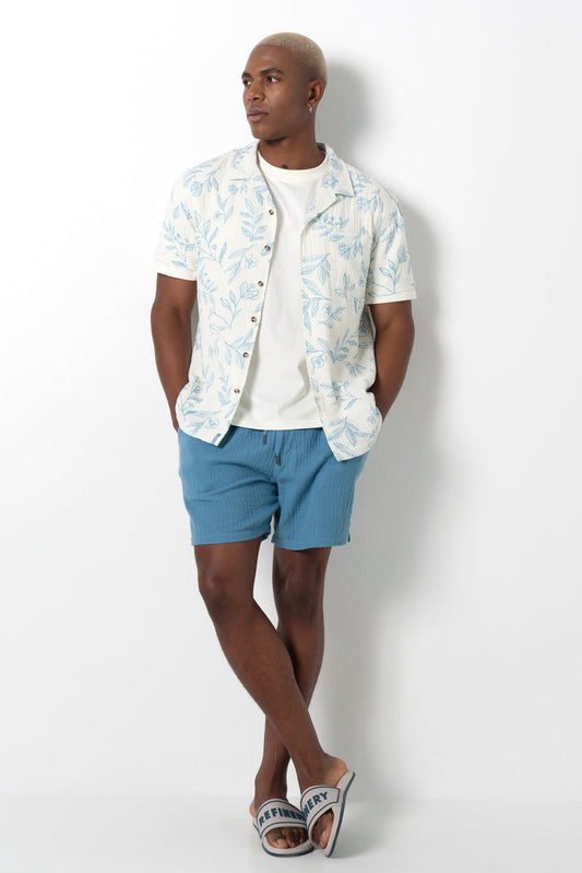 Pull On Shorts Blue