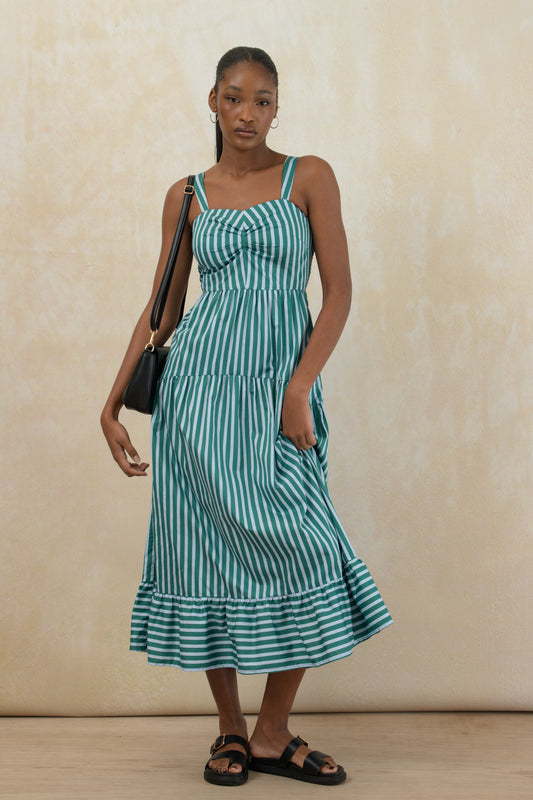 Flared Midi Dress