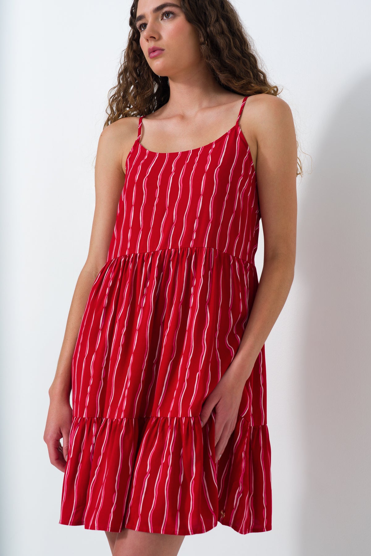 Tiered Strappy Dress