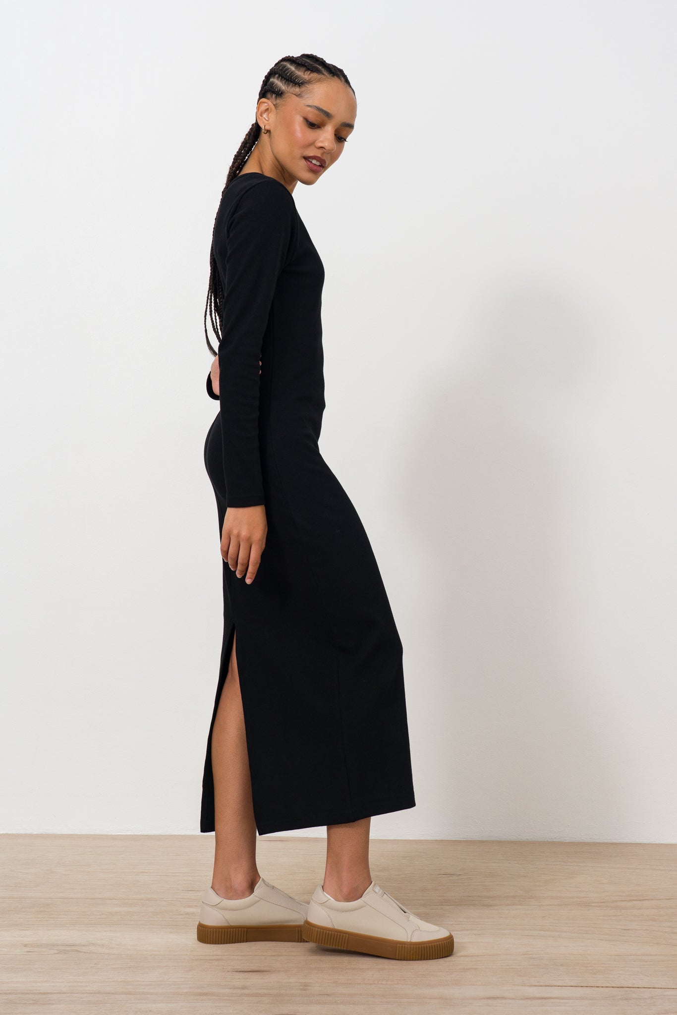 Crew Neck Bodycon Dress