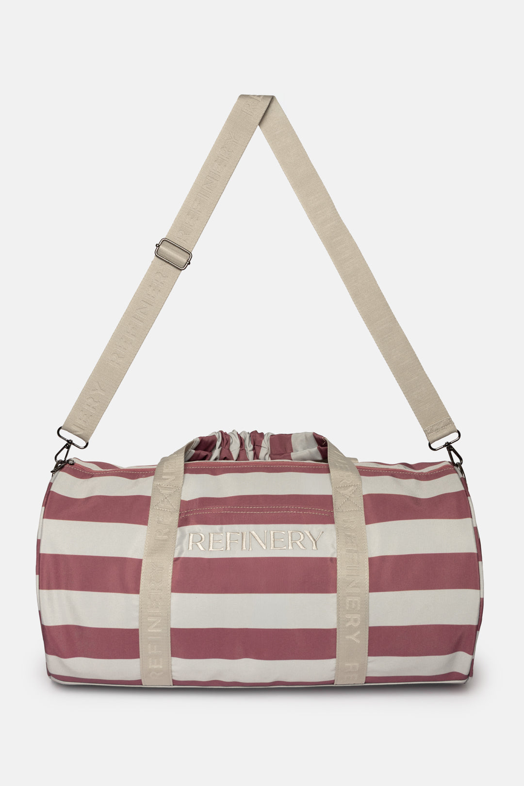 Striped Weekender Bag