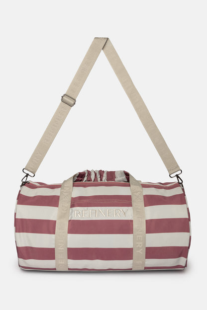 Striped Weekender Bag