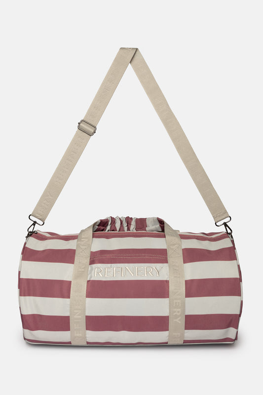 Striped Weekender Bag