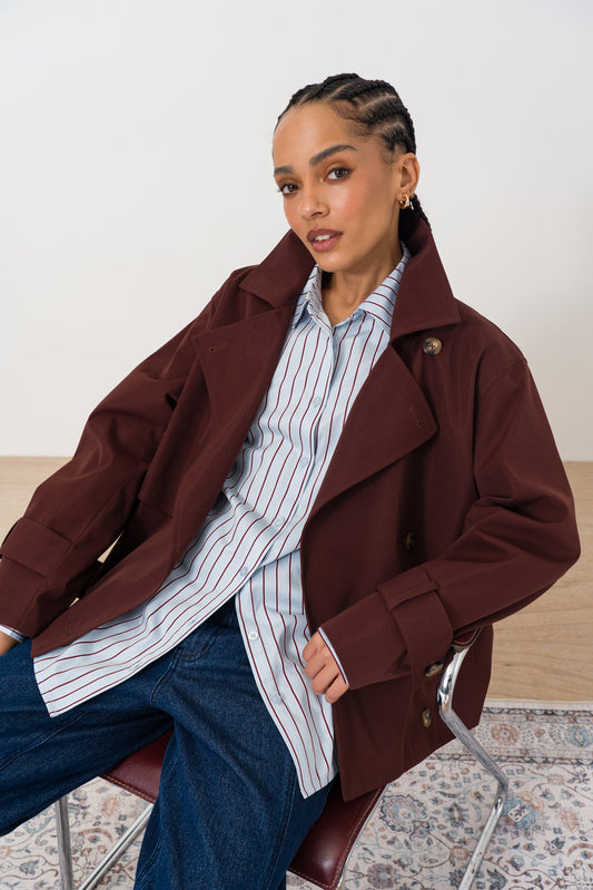 Striped Cotton Poplin Shirt