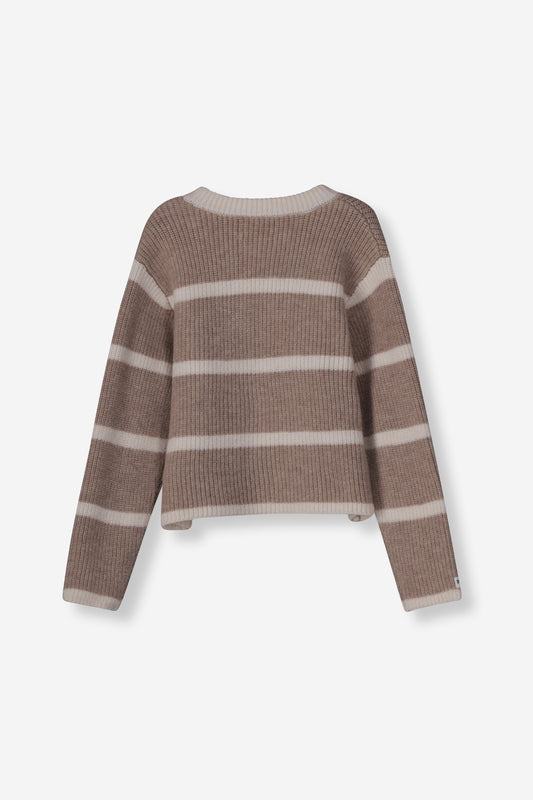 Girls Jacquard Ribbed Cardigan