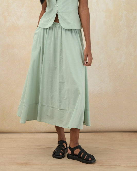 A-Line Midi Skirt