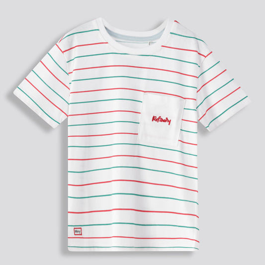 Boys Branded Tee - Optic White