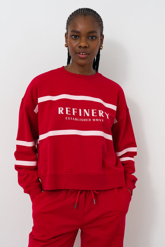 Cropped Crew Neck Sweat
