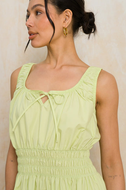 Square Neck Short Dress