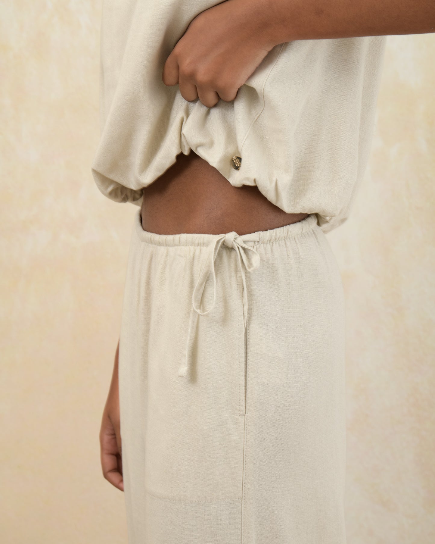 Wide Leg Drawstring Pants
