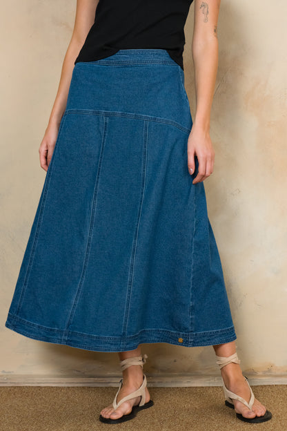 A-line Denim Skirt