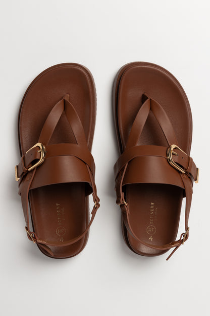 Buckle Detail Thong Sandal