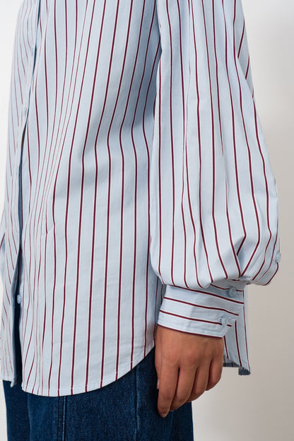 Striped Cotton Poplin Shirt