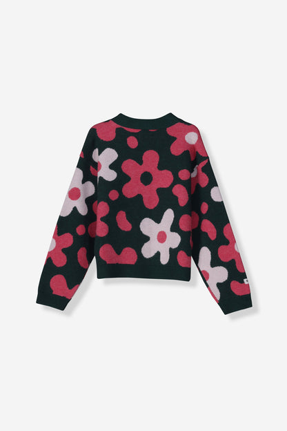 Girls Jacquard Cardigan