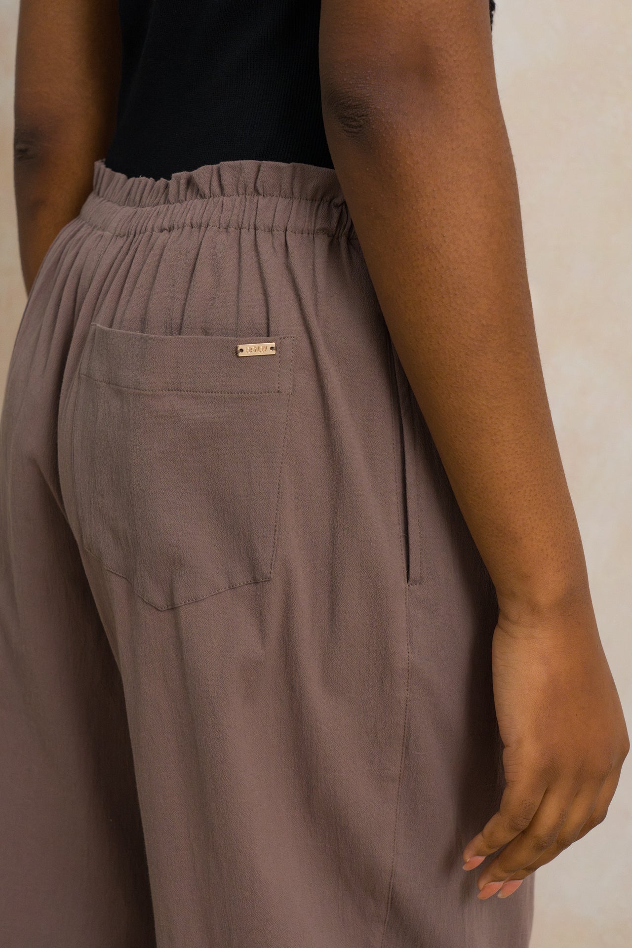 Pleated Drawstring Pants