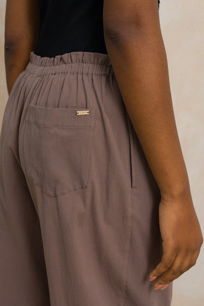 Pleated Drawstring Pants