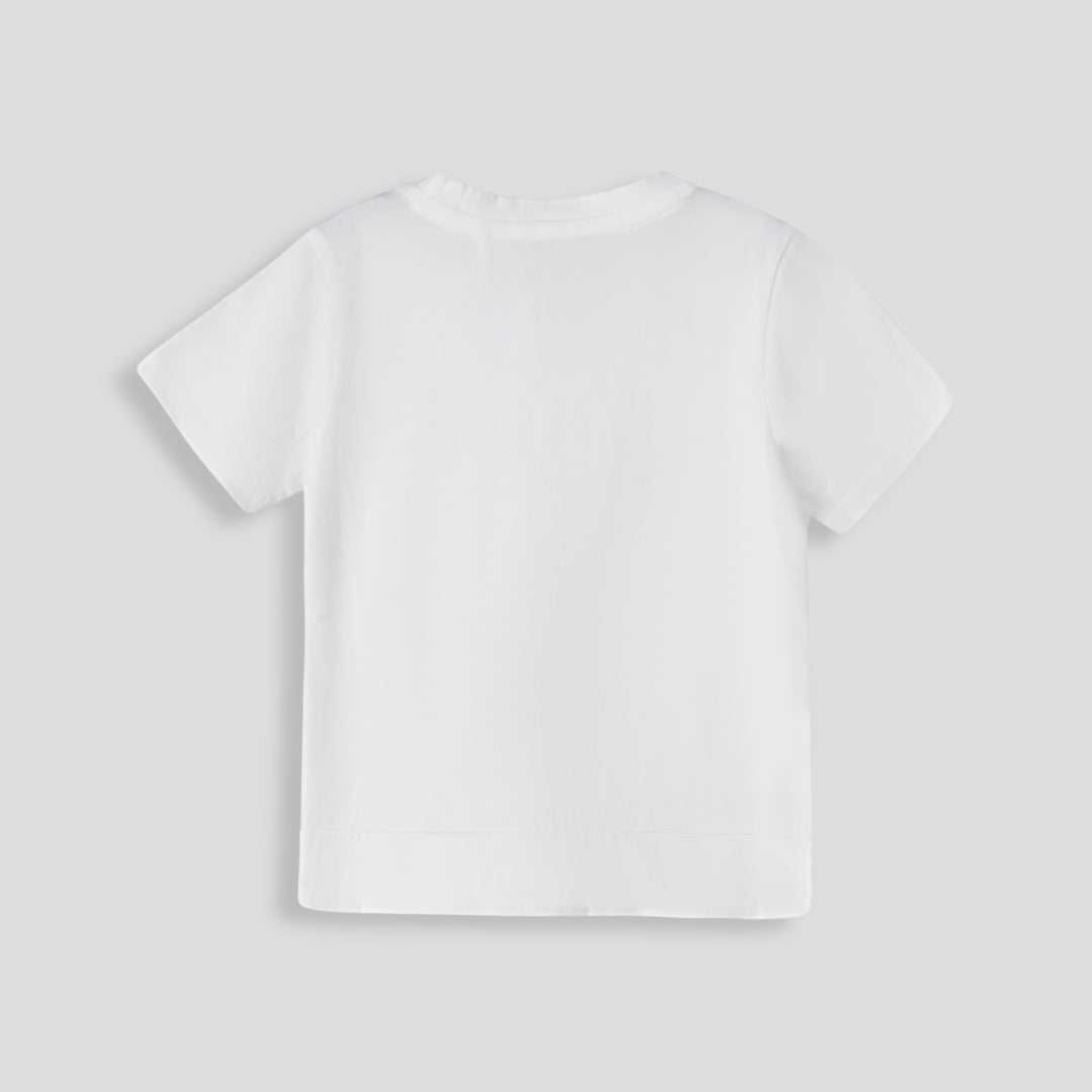 Girls Fashion Tee Optic White