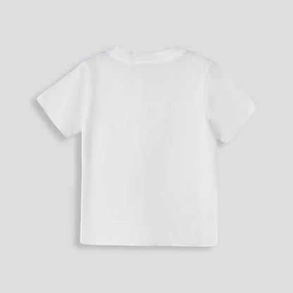 Girls Fashion Tee Optic White