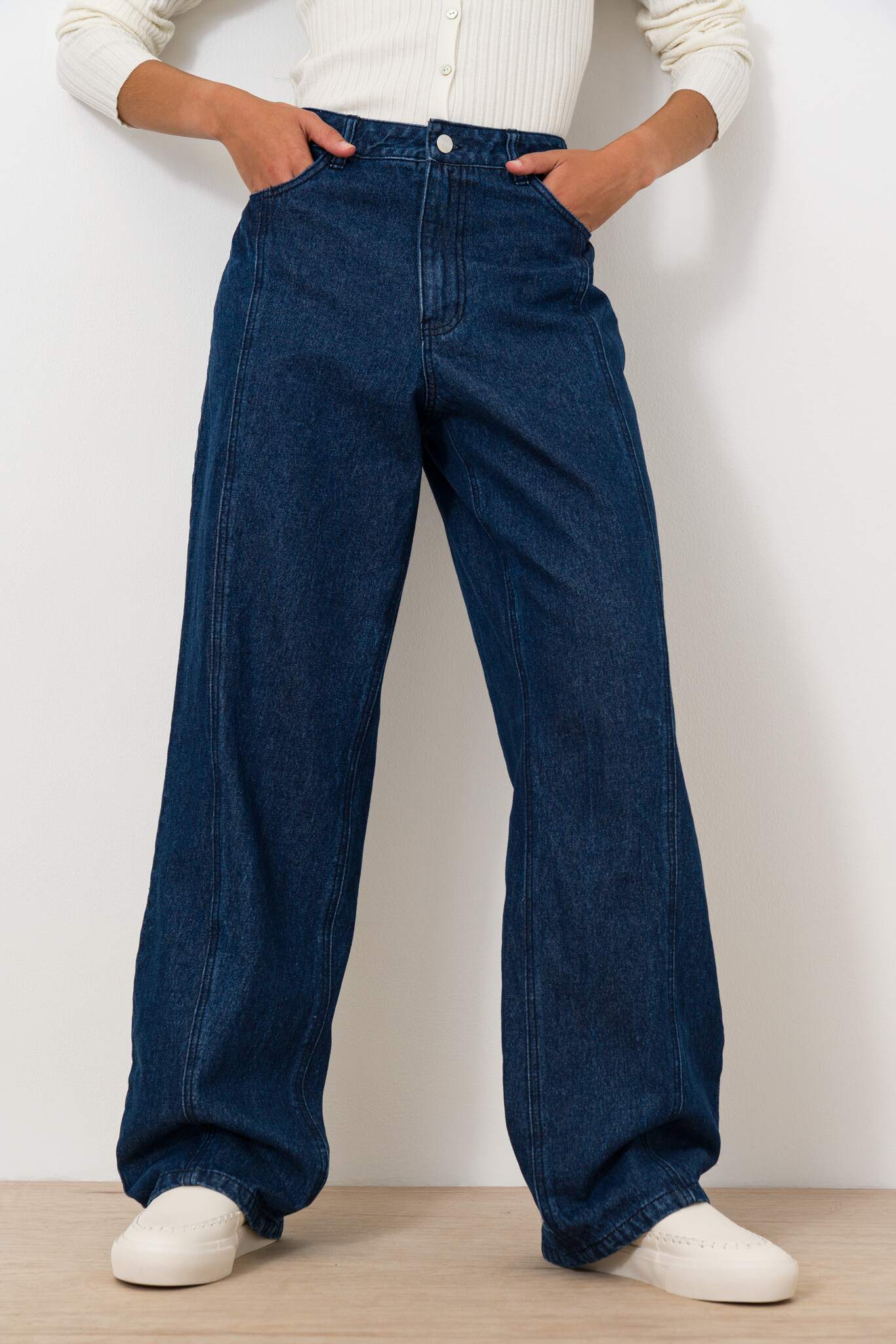 Long Wide Leg Jeans