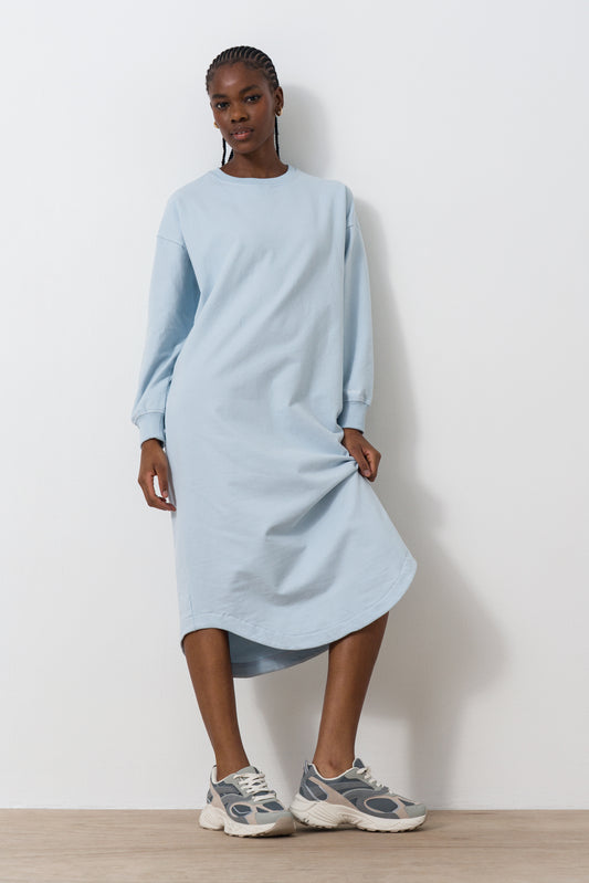 Scoop Hem Sweat Dress