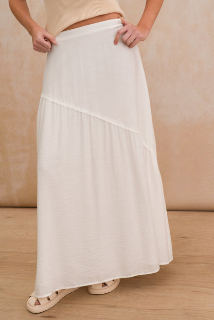 A-line Tiered Maxi Skirt