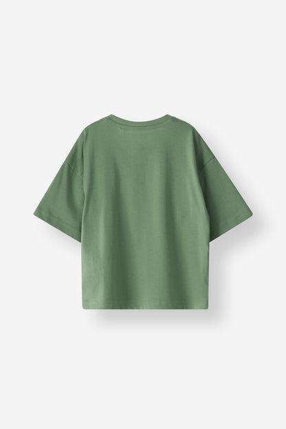 Loose Fit Henley Neck Tee