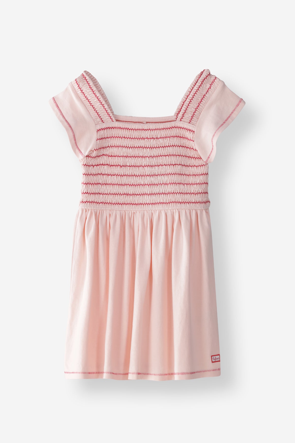 Girls Shirred Bodice Dress