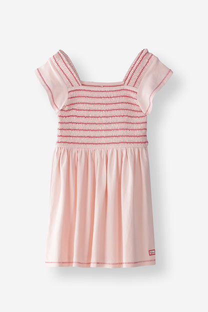 Girls Shirred Bodice Dress