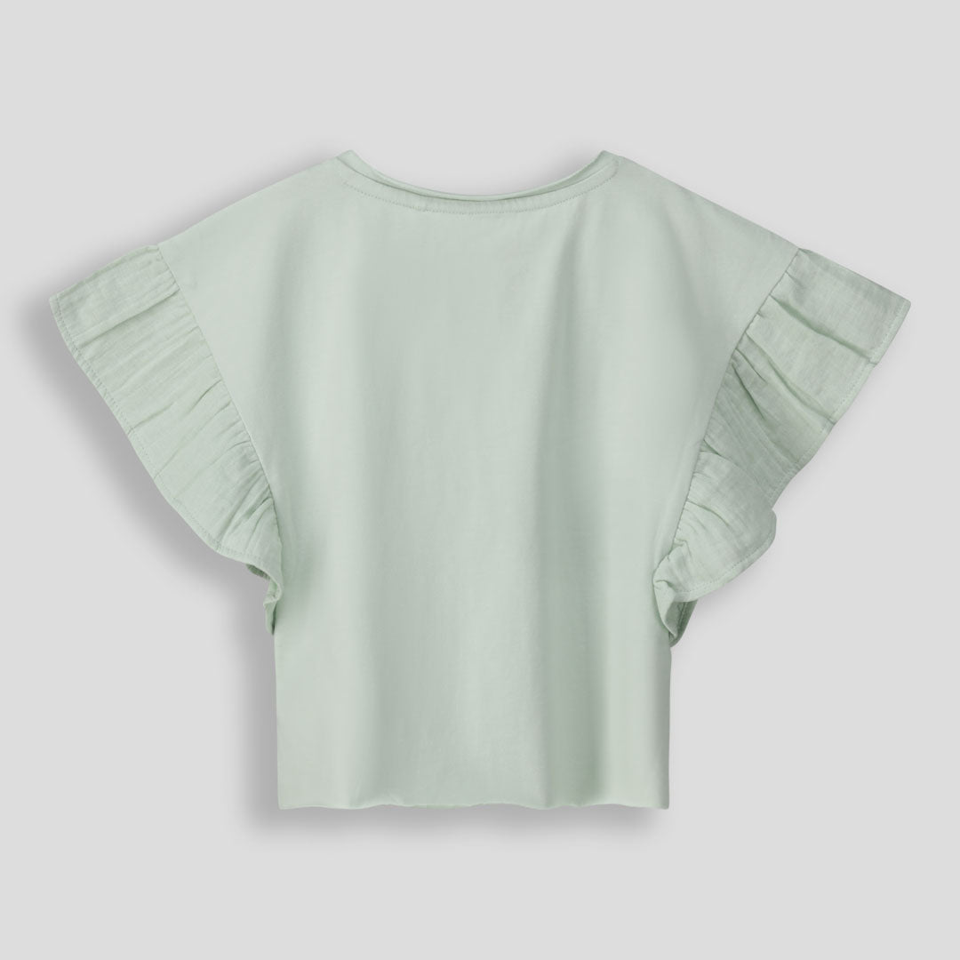 Girls Flutter Sleeve Tee