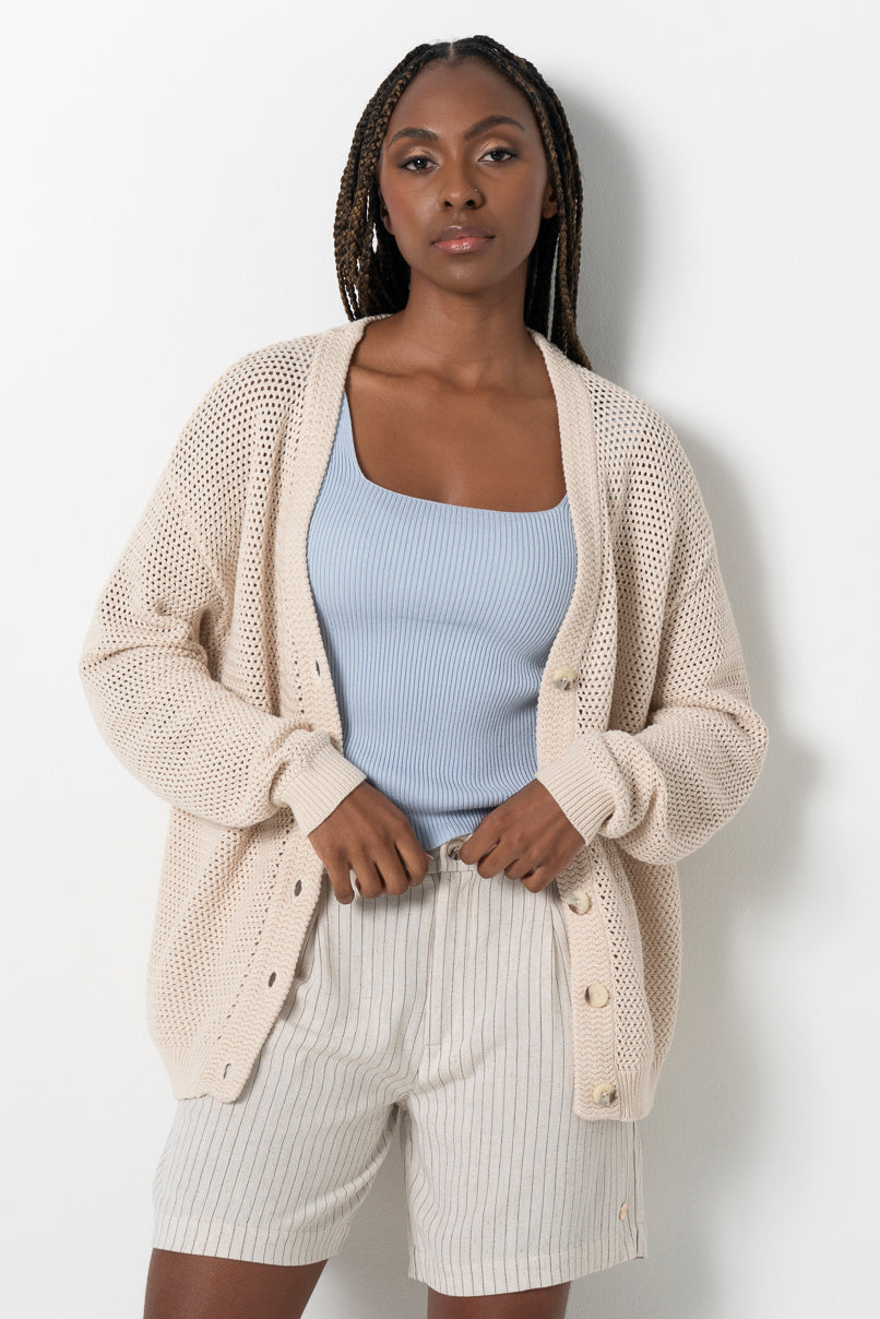 Relaxed Knit Cardigan