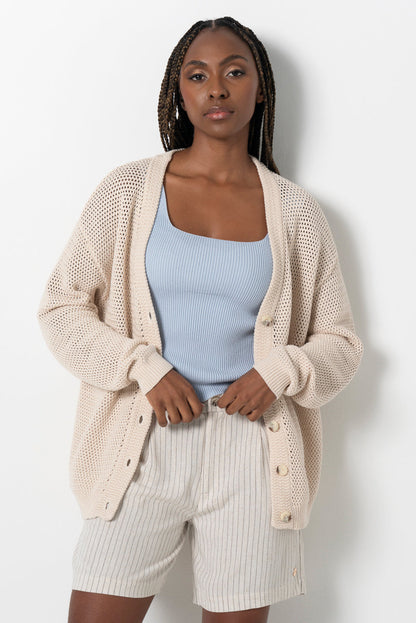 Relaxed Knit Cardigan
