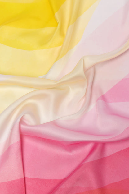 Multi-Colour Wave Print Scarf