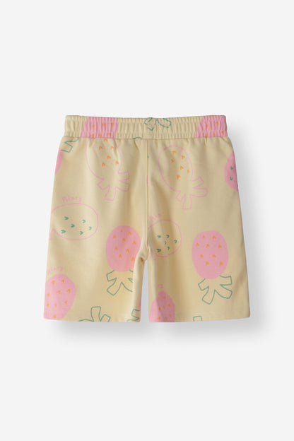 Easy Fit Fruit Print Shorts